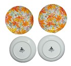 Japanese Arita Ware Set Of 4 Dessert Plates Syncopation Flower Shower 5152