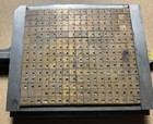 Monotype Die Case  15 X 17 Brass Letters Monotype   