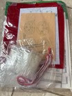 Plaid Bucilla Felt Ornaments Kit  84397  Christmas  Jolly Beaded Santa  4 Pc Set
