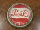 Pepsi-cola Red White Bottle Cap Design 3 25  Round Vintage Paperweight Euc
