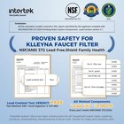 Klleyna Pull Down Faucet Filter 720 Swivel 99  Chlorine Silver