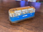 Vintage Technofix Tin Litho Trolley Car Bus - Western Germany - No Key  3  Lg