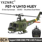Yuxiang F07-v Rc Helicopter Huey Uh-1 6 Axis Gyro 6ch 3d Rtf bnf Rc Airplanes