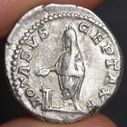 Emperor Septimius Severus Denarius Vota Svscepta Ancient Rome Silver Coin 202ad
