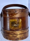 1920 Shaker Bentwood Firkin Pine Sewing Bucket Lid   Handle Large  11x10