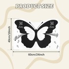 Butterfly Bath Rug  Thin Quick Dry Absorbent Bath Mat  Non Slip Washable Bathroo