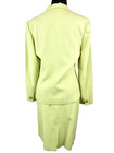 Vintage Oleg Cassini Couture Linen Skirt Suit Sz 6 -