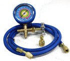 Combo R410a R22 Single Manifold Gauge Kit Testing Charging Air Condition   Hose