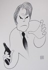 Vintage 1985 Hawaii Five 0 Jack Lord Al Hirschfeld Lithograph  96 200