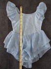 Girls Ballet Dance Dress Toddler Leotards Ruffle Sleeve Shiny Ballet Tutu Skirt 