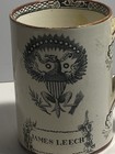 Staffordshire Creamware Tankard Large Eagle Sailor Tear Poem James Leech 1900