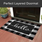 Kilococo Outdoor Mat Front Door Mat Welcome Mats Low Pile Doormat Entrance No   