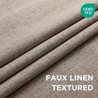 Cucraf 100  Blackout Window Curtains 84 Inches Long 2 Panels Set  Faux Linen  