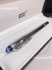 Montblanc Meisterstuck Solitaire Silver Starwalker Spaceblue Fountain Pen New