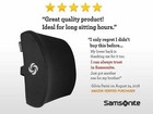 Office Chair Lumbar Support Pillow Memory Foam Car Cushion Lower Back Pain Seats