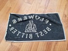 Rare Vintage Flowers Best Bitter Pub Bar Beer Towel Breweriana
