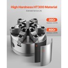 6 Inch 6-jaw Self-centering Lathe Chuck With D1-4 Cam Lock Backing Plate