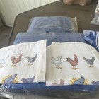 Rare Vintage Lot Of 5 Kitchen Towels  Used  But Pretty Good Condition  See Pics 
