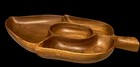 Large Vintage Mcm Divided Wood Leaf 4 Section Serving Tray 19 5  X 10  Euc