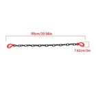 2 Pcs 5 16in  36in 17000lbs Trailer Safety Chains G80 Hook Chain With G70 Hook