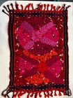 Mexican Handmade Table Placemats Silk Embroidery Vibrant Florals  Set Of 4