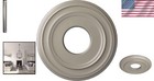 Classic 12 3 8  Hand-painted Pearl White Ceiling Medallion With Intricate Detail