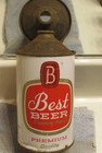 1950s Best Brewery Fresh Beer  Quart Cone Top Beer Can  Chicago Illinois 32oz