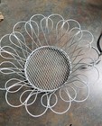 New White Decorative Metal Wire Basket Rustic Farmhouse Home Decor Accent