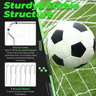 2pcs Soccer Goal Net Steel Post Frame Backyard Football Training Set 12 X 6 