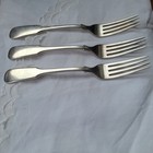 International Sterling Silver 1810 Dinner Forks 7 5  Lot Of 3 No Mono Vintage