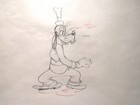 1938 Goofy Boat Builders Original Animation Art 15 5 x 17  Framed Drawing Disney