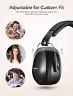 Mpow 035 Ear Defenders Headphone 34db Highest Nrr Safety Muff Shooting Protector