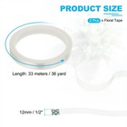 2pcs Floral Tapes 1 2  X 36 Yard Pet Waterproof Florist Wrap Tape  Clear