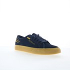 Dc Manual Le Adys300742-nkh Mens Blue Suede Skate Inspired Sneakers Shoes
