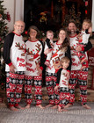 Family Christmas Pjs Matching Sets Holiday Jammies Sleepwear Christmas Pajamas F