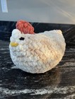 Crochet Chicken Plush Handmade Soft Squishy Cuddly Small 7  Stress Ball Pillow
