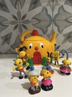 Vtg Rolie Polie Olie Teapot House   7 Character Playset Disney Mattel 2001 Rare