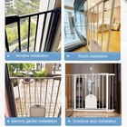 Baby Safety Gate Extra Wide Walk Thru Pet Dog Fence Door Child Indoor Gate