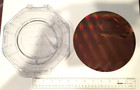 8  Copper Silicon 200mm Semiconductor Wafer   Original Carrier Education Use  3a