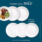 Winter Frost White 10 25 In  Dinner Plates  6-pack 