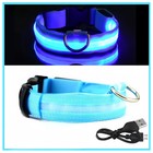 Pet Led Light-up Glow-in-the-dark Usb Rechargeable Collar Dog Night Safety