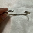 Vintage Bracelet Native American Navajo Sterling Silver Hand Stamped Cuff