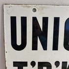 Vintage Porcelain Nyc Subway Sign Union Turnpike