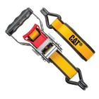Set Of 4 Cat Heavy Duty 16 Ft 1-1 2  Nylon Ratchet Tie Down Straps 3300 Lbs