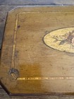 Antique Victorian Wood Inlay Parquetry Jewelry Trinket Box And Hinged Lid