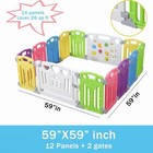 Baby Playpen Kids Activity Centre Safety Yard Indoor Outdoor 14 Panel Pen Set
