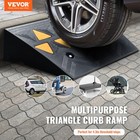 Vevor Rubber Curb Ramp Driveway Ramp For Curb 2 Pack 4 3  Rise 33069 Lbs Load