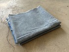1940s Lot X 2 Feed Sack Fabric Full Open Solid Blue Chambray Selvedge Cotton Vtg