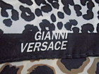 Gianni Versace 34x34 Animal Print Design Pure Silk Scarf Made In Italy 