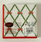 Caspari Christmas Garland Trellis Cocktail Beverage Napkins 20 Count 3-ply Paper